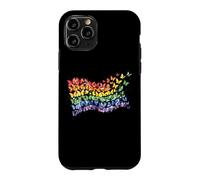 Rainbow Flag Butterflies Gay Pride Month Art Homosexuality Case for iPhone 11 Pro