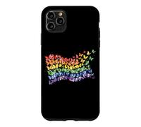 Rainbow Flag Butterflies Gay Pride Month Art Homosexuality Case for iPhone 11 Pro Max