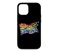 Rainbow Flag Butterflies Gay Pride Month Art Homosexuality Case for iPhone 12/12 Pro