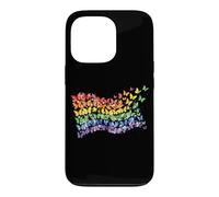 Rainbow Flag Butterflies Gay Pride Month Art Homosexuality Case for iPhone 13 Pro