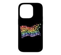 Rainbow Flag Butterflies Gay Pride Month Art Homosexuality Case for iPhone 14 Pro