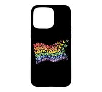 Rainbow Flag Butterflies Gay Pride Month Art Homosexuality Case for iPhone 15 Pro Max