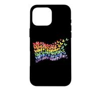 Rainbow Flag Butterflies Gay Pride Month Art Homosexuality Case for iPhone 16 Pro Max