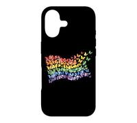 Rainbow Flag Butterflies Gay Pride Month Art Homosexuality Case for iPhone 17
