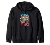 Rainbow Flag Equality Being Straight Was the Phase LGBTQ Zip Hoodie