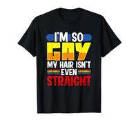 Rainbow Flag Equality So Gay Even Hair Not Straight LGBTQ T-Shirt