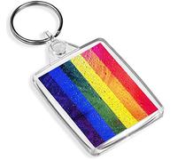 Rainbow Flag Gay Bi Trans Pride Keyring Celebratory Keyring #14527