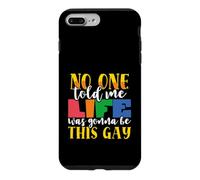 Rainbow Flag Nobody Told Me Life This Gay Pride LGBTQ Case for iPhone 7 Plus/8 Plus