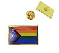 Rainbow Flag Pin Badge Ally LGBT LGBTQ+ Brooch Gay Pride Lapel Queer Bi Bag Jacket Transgender Trans Non-Binary March Rainbow Jewellery Equality Open Equal Lapel Lanyard