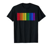 Rainbow Flag Queer Gay Pride CSD Barcode LGBTQ T-Shirt