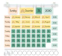Rainbow Flip Calendar for Classroom Bulletin Board Set with Adjustable Holder,Reusable Date Cards,School & Home Decor,Classroom Organization Essentials