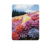 Rainbow Flower Sea Car Air Freshener Hanging, Long Lasting Scented Car Aromatherapy Tablets, Square Fragrance Scented Cards for Vehicles, Bedroom, Wardrobe Black-style