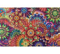 Rainbow Fractal Bead Embroidery Kits Abstract Beaded Cross Stitch Kits Beading Pattern Needlework Partial Embroidery Handcraft Tapestry kit