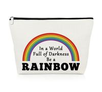 Rainbow Friends Gifts Makeup Bag LGBT Gifts Gay Pride Gifts Lesbian Couple Gifts LGBTQ Birthday Gifts Travel Cosmetic Pouch Pride Month Gifts Rainbow Gift Girlfriend Christmas Valentine's Day Gift