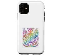 Rainbow Frog Skeleton Floral Cottagecore Pastel Design Case for iPhone 11