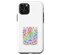 Rainbow Frog Skeleton Floral Cottagecore Pastel Design Case for iPhone 11 Pro