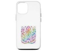Rainbow Frog Skeleton Floral Cottagecore Pastel Design Case for iPhone 12/12 Pro