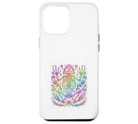Rainbow Frog Skeleton Floral Cottagecore Pastel Design Case for iPhone 12 Pro Max