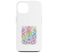 Rainbow Frog Skeleton Floral Cottagecore Pastel Design Case for iPhone 13