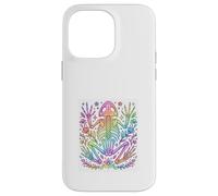 Rainbow Frog Skeleton Floral Cottagecore Pastel Design Case for iPhone 14 Pro Max