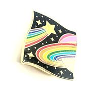 Rainbow Galaxy LGBT Gay LGBTQ+ Space Exploration Planets Saturn Metal Enamel Pin Badge