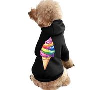 Rainbow Gay LGBT Ice Cream Dog Hoodie Sweatshirt Pet Clothes Dog Pullover Sweaters Winter Jacket for Dogs Cats