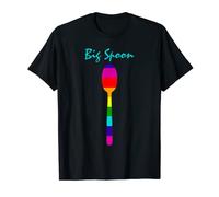 rainbow gay pride couple little Spoon big spoon T-Shirt