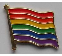 Rainbow Gay Pride Flag Enamel Pin Badge