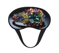 Rainbow Gemstones Ultimate Eye Mask for Sleeping, Soft and Comfortable Eye Mask, Relaxing Zero Pressure Night Blindfold.