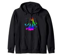 Rainbow Ghost LGBT Gay Pride Lesbian Halloween Costume Zip Hoodie