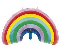 Rainbow Giant Foil Balloon (91cm) - Dazzling, Vibrant & Show-stopping Decoration - Perfect for Unforgettable Parties - 1 Pc