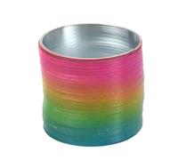 Rainbow Giant Metal Slinky Spring, 66x60mm Magic Steel Slinky for Kids Indoor Outdoor Play Extension Springs