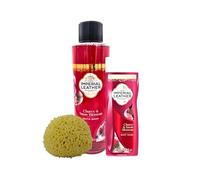 Rainbow Gifts Bundle with Imperial Leather Cherry and Snow Blossom Limited Edition Bubble Bath Soak 850ml, Body Wash 250ml and Soft Sponge