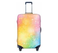 Rainbow_Glitter Elastic Travel Luggage Cover Suitcase Protector, Print Suitcase Baggage Cover Anti-Scratch