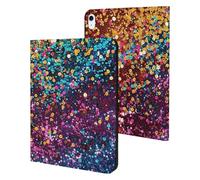 Rainbow Glitter Pattern Slim Case Compatible with iPad 10th 9th 8th 7th Generation 2022 2021 2020 2019 Protective Cover Stand