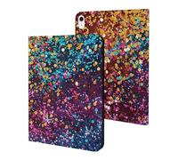 Rainbow Glitter Pattern Slim Case Compatible with iPad 10th 9th 8th 7th Generation 2022 2021 2020 2019 Protective Cover Stand