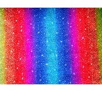 Rainbow Glitter Style Effect Digital Print on 100% Cotton Fabric - 150cm wide (50cm Piece (full width))