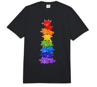 Rainbow Goat Pride Kawaii Cute LGBTQ Stack Comfort Colors Adult Heavyweight T-Shirt