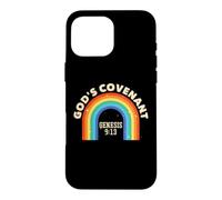 Rainbow God's Covenant Genesis 9:13 Bible Christian Lover Case for iPhone 16 Pro Max