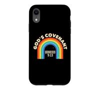 Rainbow God's Covenant Genesis 9:13 Bible Christian Lover Case for iPhone XR