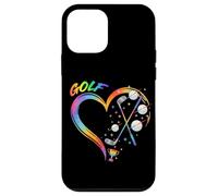 Rainbow Golf Heart Graphic For A Golfer Case for iPhone 12 mini