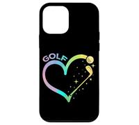 Rainbow Golf Heart Graphic For A Golfer Case for iPhone 12 mini