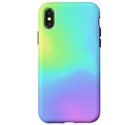 Rainbow Gradient Abstract Colorful Aura Swirl Case for iPhone X/XS