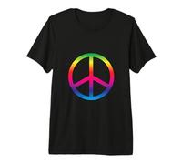 Rainbow Gradient Peace Sign Premium T-Shirt