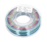 Rainbow Gradient PLA Filament 1.75mm for 3D Printers, 200g Silk Effect for and More