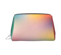 Rainbow Gradient Print Chic Travel Makeup Bag, Cute Cosmetic Pouch for Women for Purse and On-the-Go Use