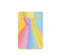 Rainbow Gradient Skirt Car Air Freshener | 4 Pcs Hanging Scented Cards Fragrance Scented Cards For Car