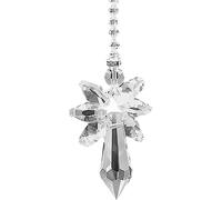 Rainbow Guardian Angel Crystal Glass Suncatcher Pendants Window Hanging Decor Ornament for Home Car Decoration(Transparent)