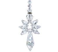 Rainbow Guardian Angel for Mom Crystal Suncatcher as Home/Car Decoration & Porch Decor & Hangings Crystal Glass Ornament (Clear)