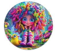 Rainbow Hair Girl 1000 Teile Puzzle Für Erwachsene Bildungspiele Stresslindernde Unterhaltung Teamgeist Pflegen Für Die Ganze Familie, Geschenke Für Frauen & Männer 1000pcs (67.5x67.5cm)